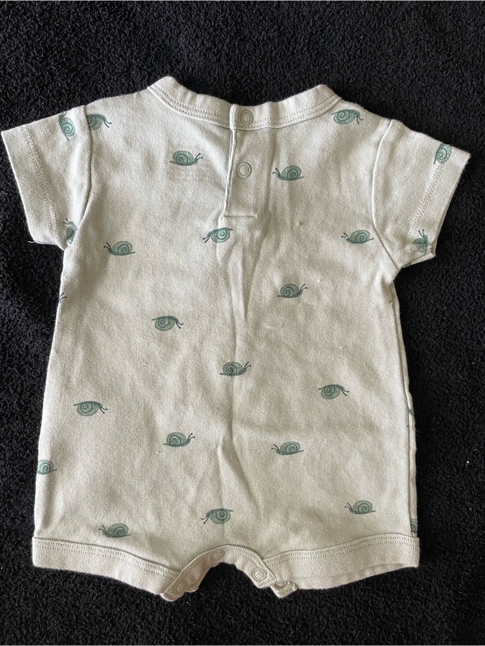 Carters newborn Expert Crawler Snail Print One-Piece Bodysuit Green spring - Picture 2 of 4